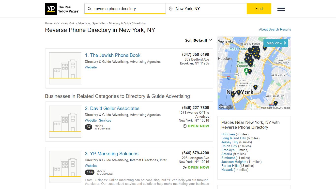 Reverse Phone Directory in New York, NY with Reviews - YP.com